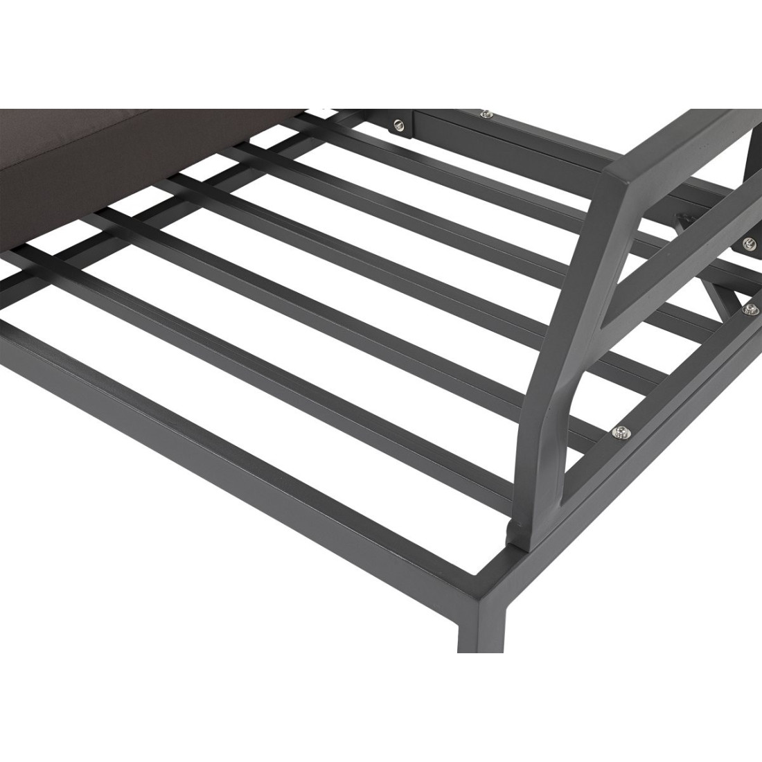 zbliżenie na metalową ramę zestawu ogrodowego java