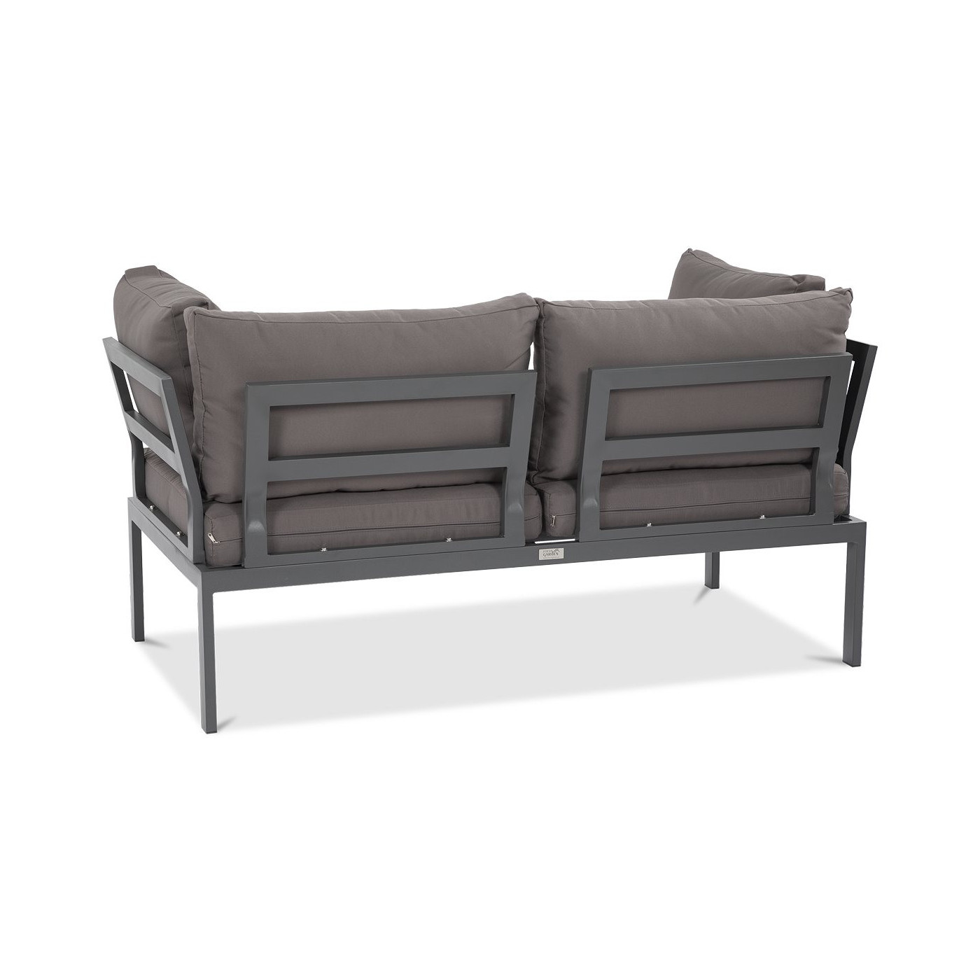 tył dwuosobowej kanapy java na metalowej ramie