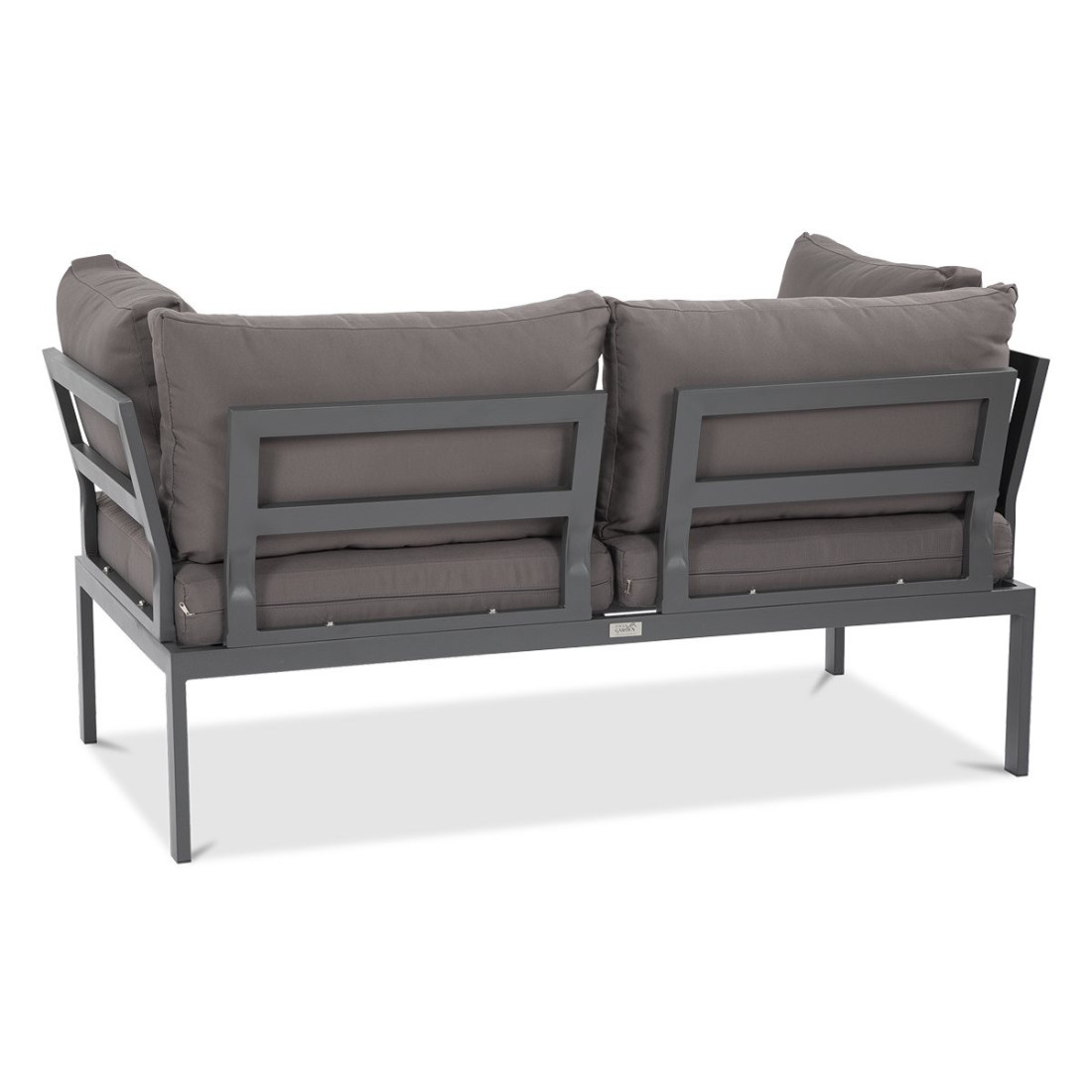 tył dwuosobowej kanapy java na metalowej ramie