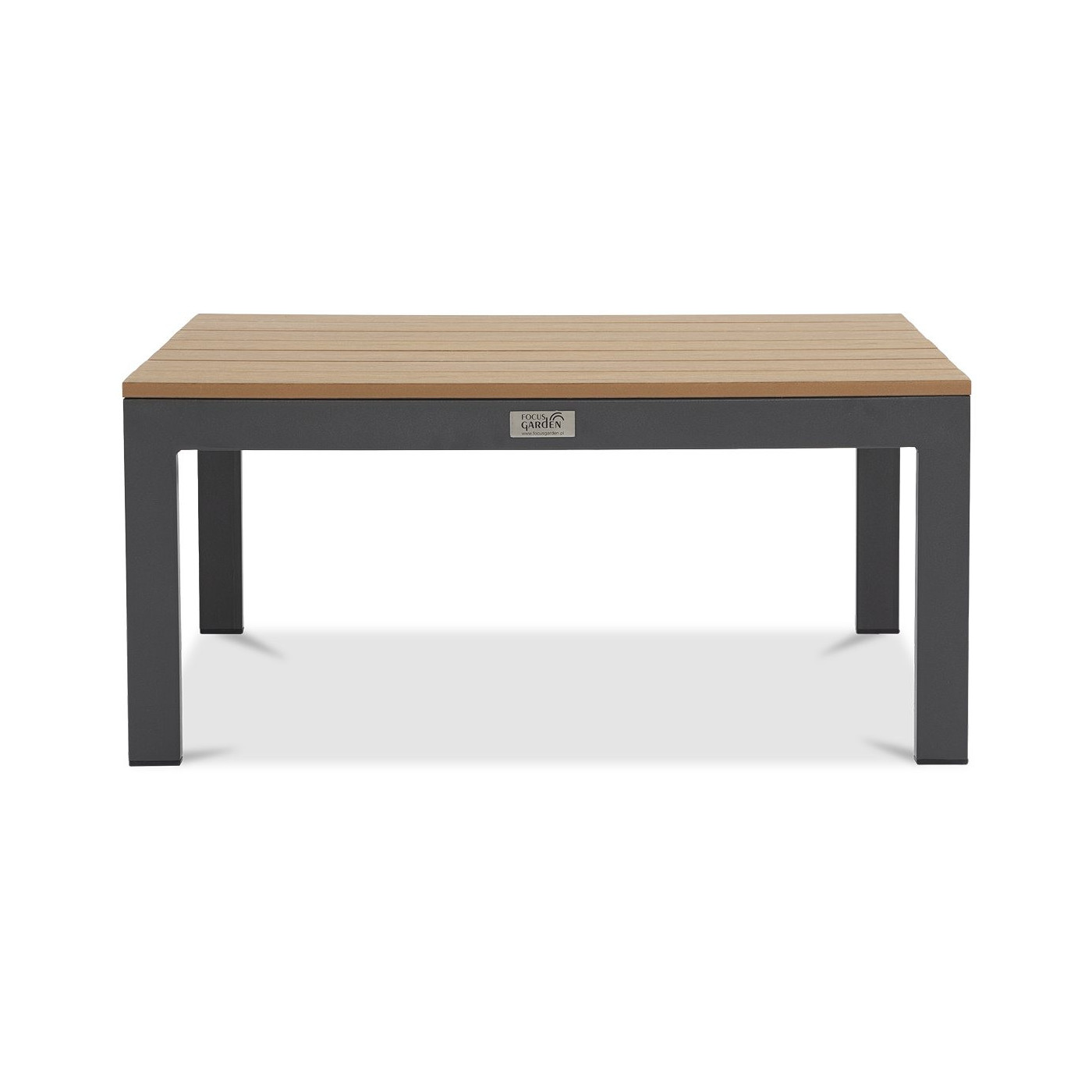 kawowy stolik z drewnianym blatem z zestawu java