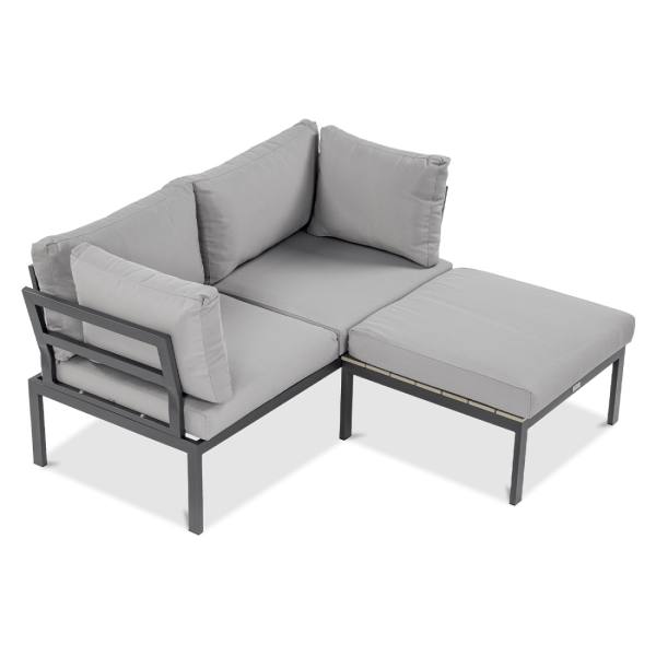 zestaw na ogród java sofa ogrodowa i stolik, z możliwością zmiany w element narożny