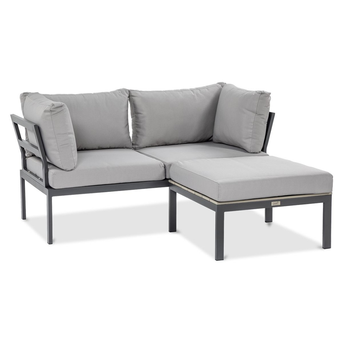 zestaw java light grey w ogrodzie jako sofa i stolik kawowy