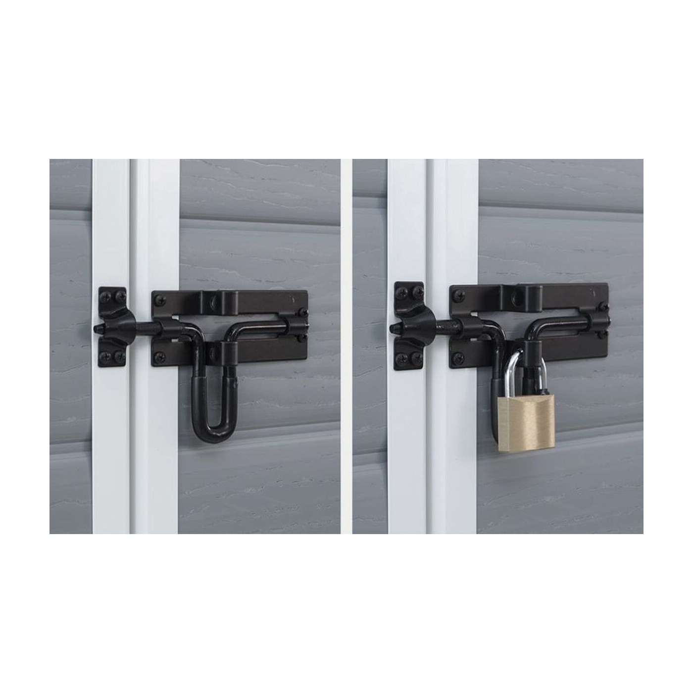 Domek ogrodowy Manor Pent 6x4, 183,5x111cm, Keter, zamykane drzwi, bezpieczne narzędzia ogrodowe w domku