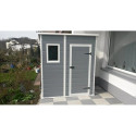 Domek ogrodowy Manor Pent 6x4, 183,5x111cm, Keter, aranżacja w ogrodzie, stylowy domek