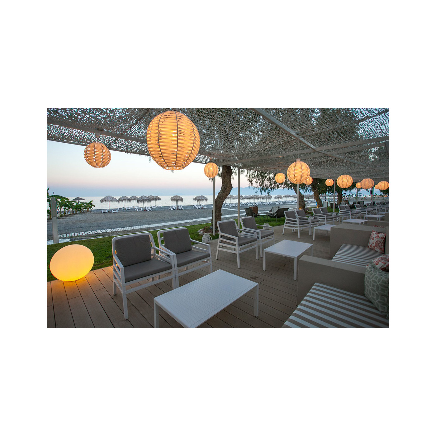 Fotel ogrodowy Nardi Aria Antracite Acrylic Grigio