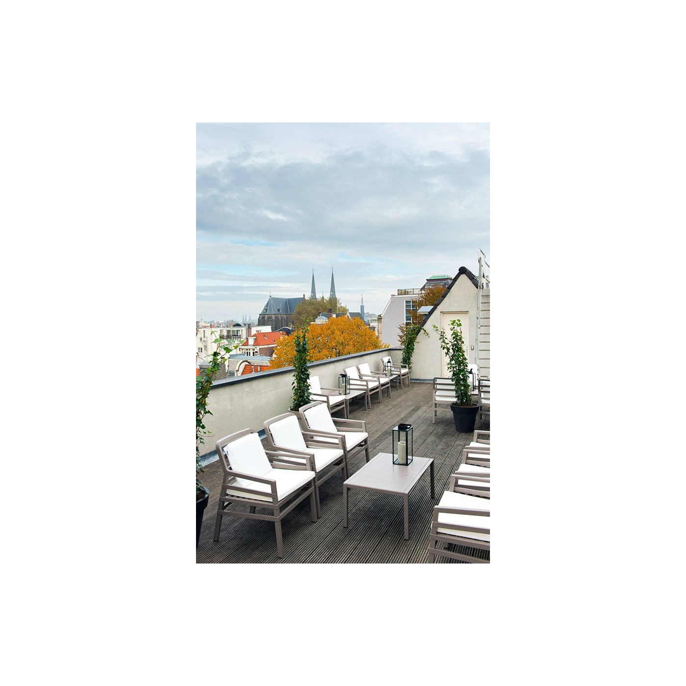 Fotel ogrodowy Nardi Aria Antracite Acrylic Grigio