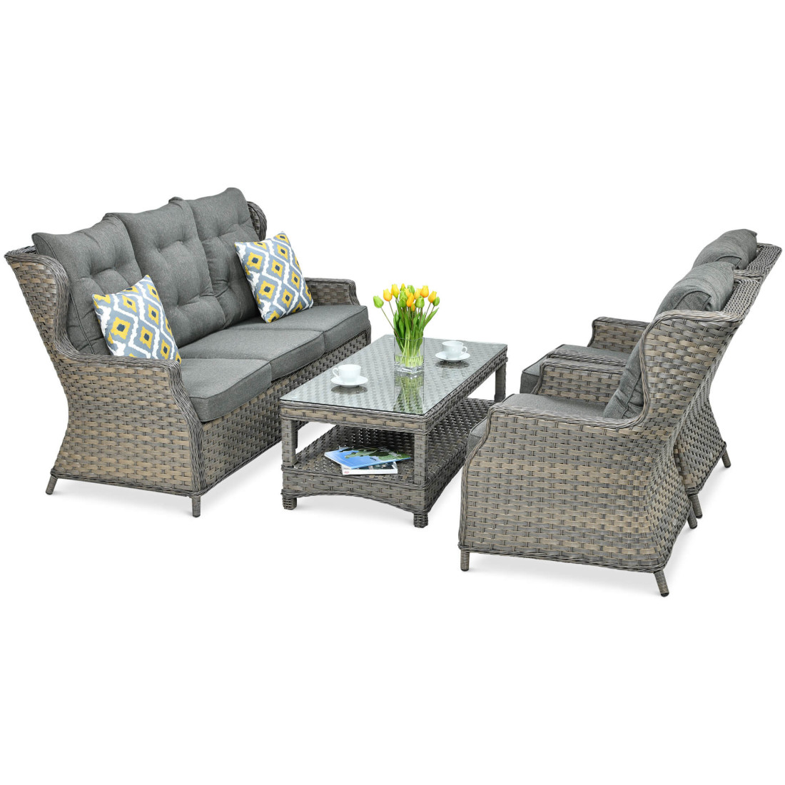 Zestaw technorattanowy Trivento 3 Melange