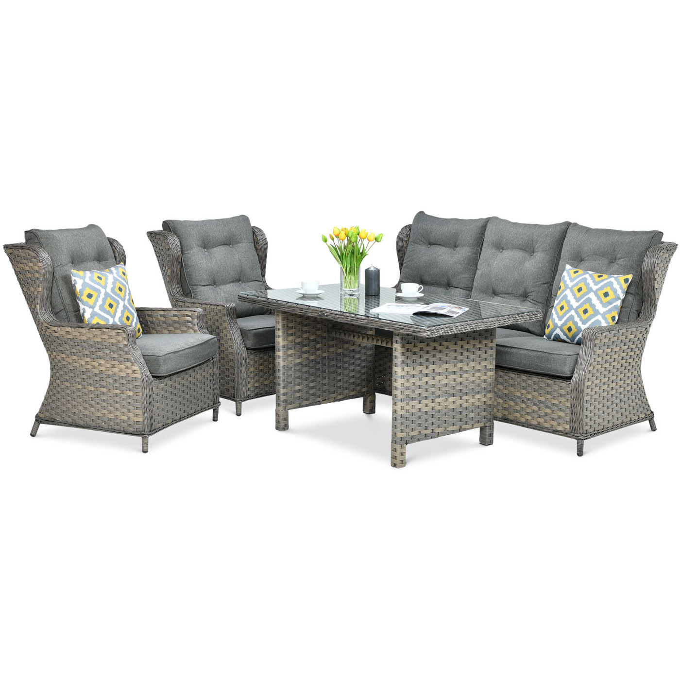 TRIVENTO III DINING SET MELANGE