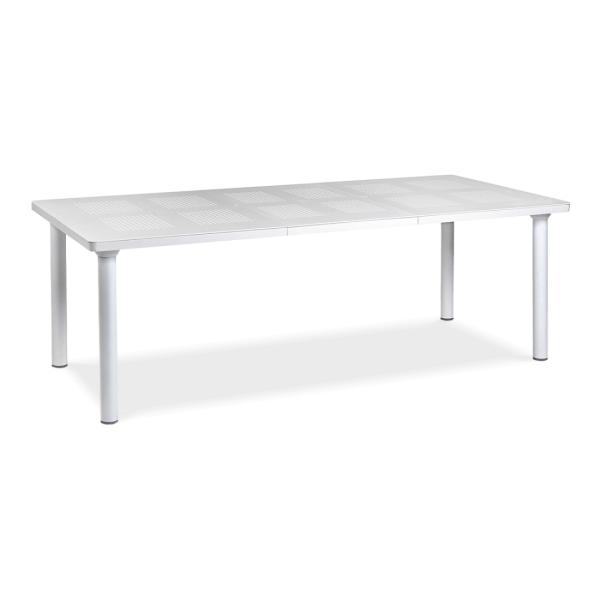 biały stół ogrodowy