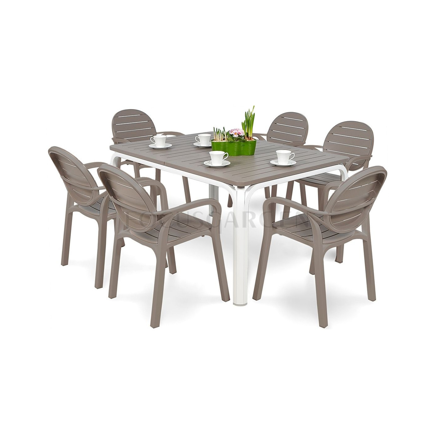 Zestaw ogrodowy Nardi PalmaAlloro 6140 - Kolor Tortora