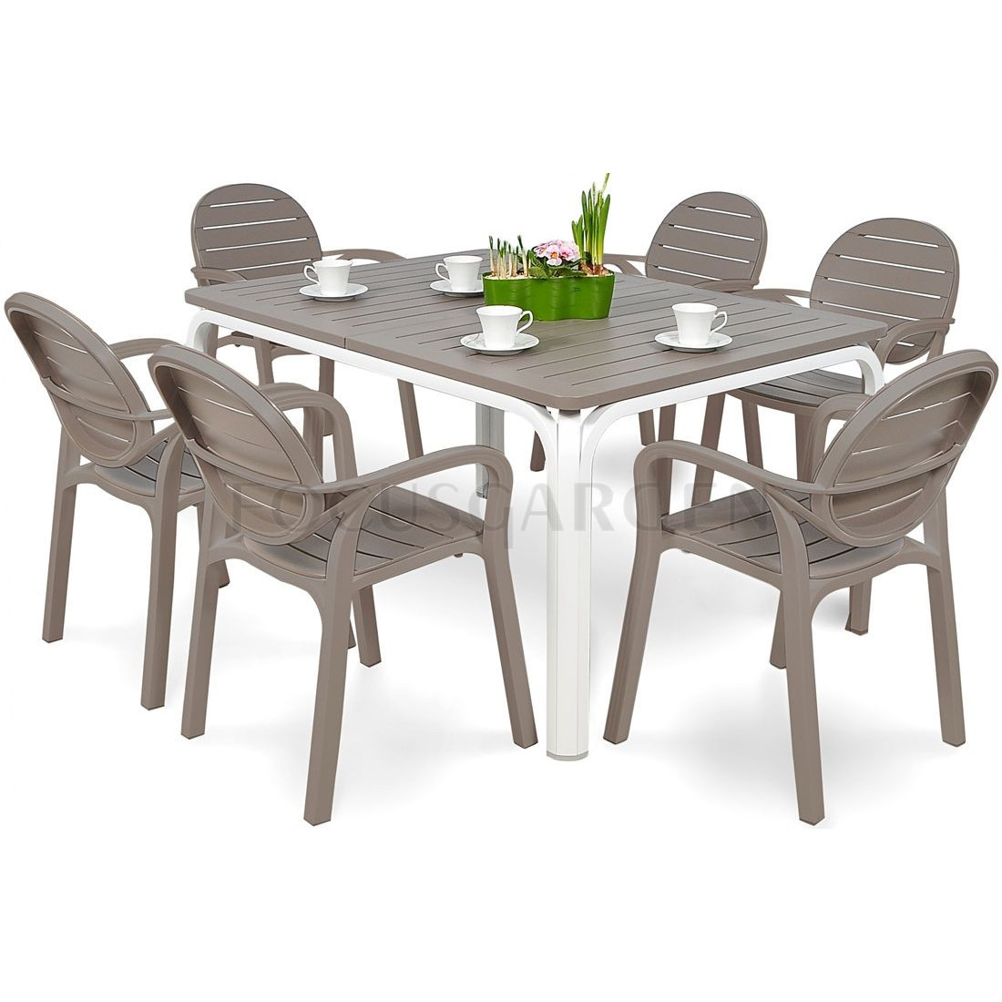 Zestaw ogrodowy Nardi PalmaAlloro 6140 - Kolor Tortora