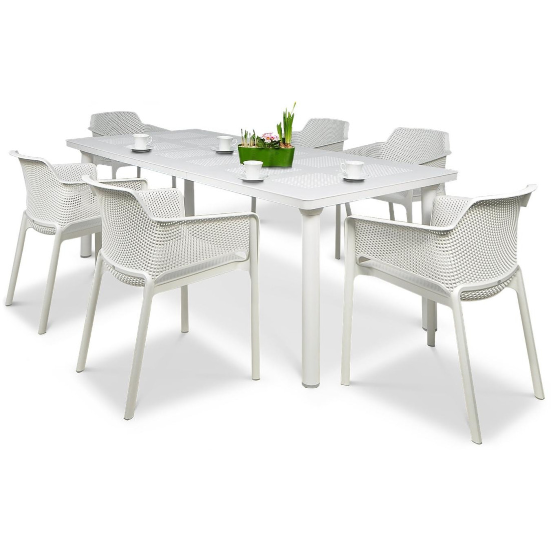 NET/LIBECCIO 6+1 BIANCO SET