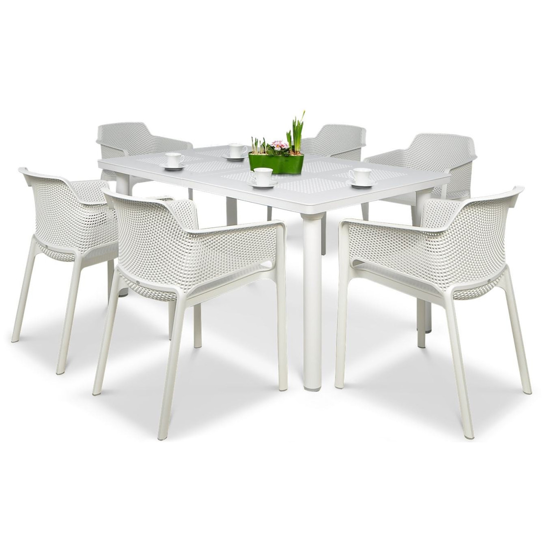 NET/LIBECCIO 6+1 BIANCO SET