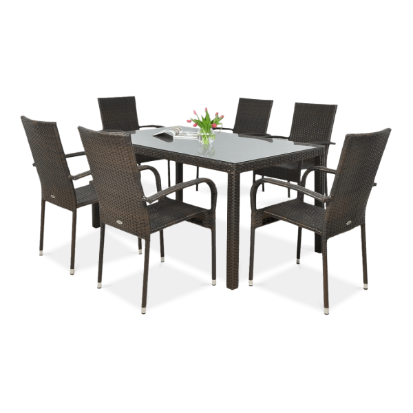 FIESTA/VENICE 6+1 BROWN SET