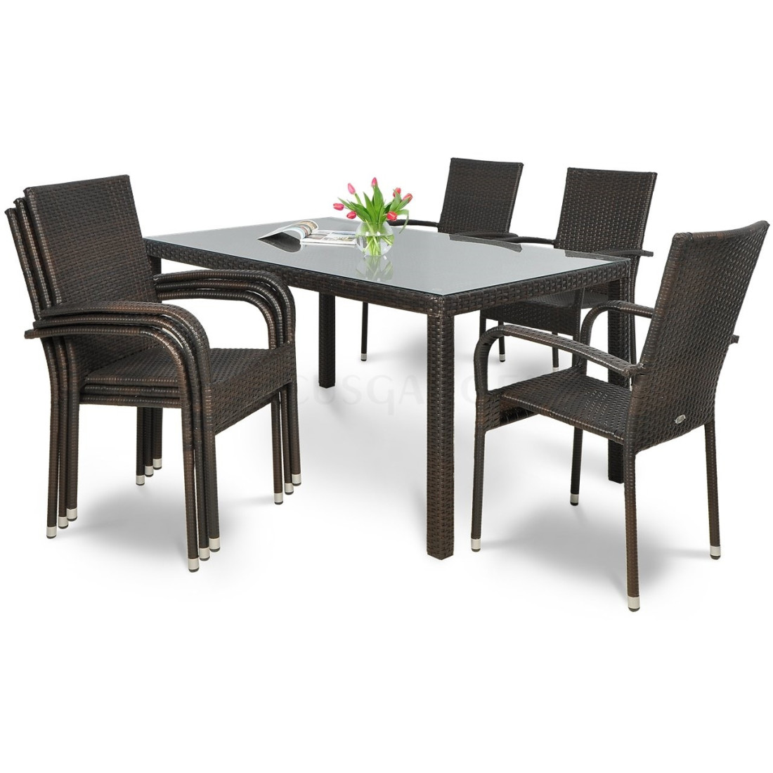 FIESTA/VENECJA 6+1 ZESTAW BROWN