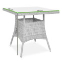 Wymiary stolika ogrodowego LUGO Beige