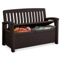 PATIO BENCH ŁAWKA/SKRZYNIA BROWN