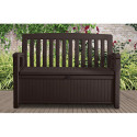PATIO BENCH BENCH/BOX BROWN