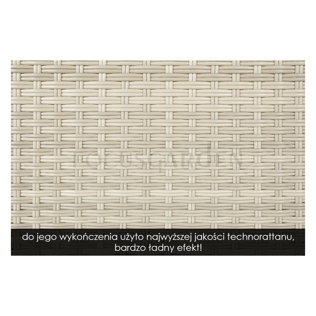 Zestaw technorattanu Leridalugo 4+1 White