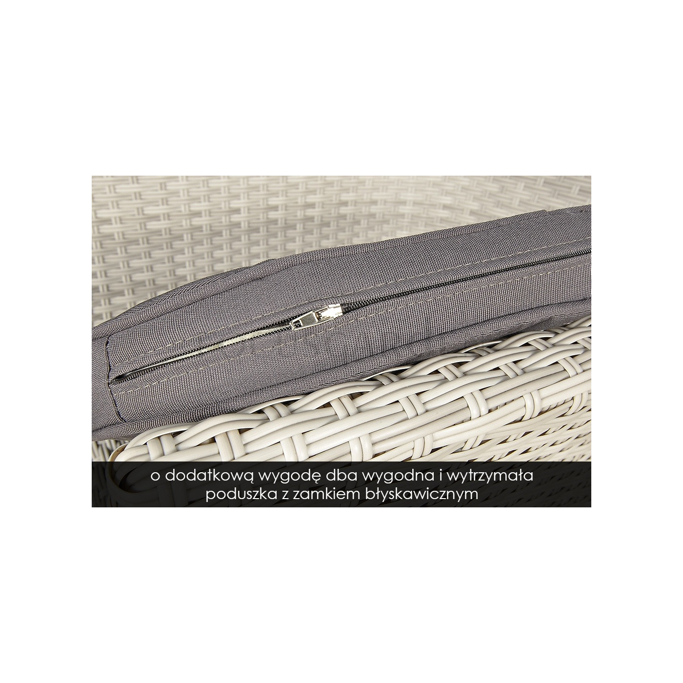 Zestaw technorattanu Leridalugo 4+1 White