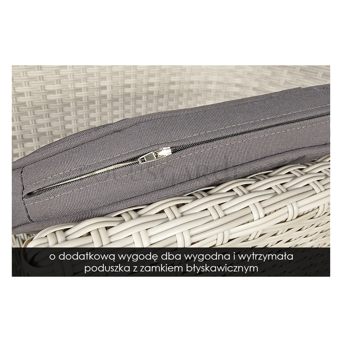 Zestaw technorattanu Leridalugo 4+1 White