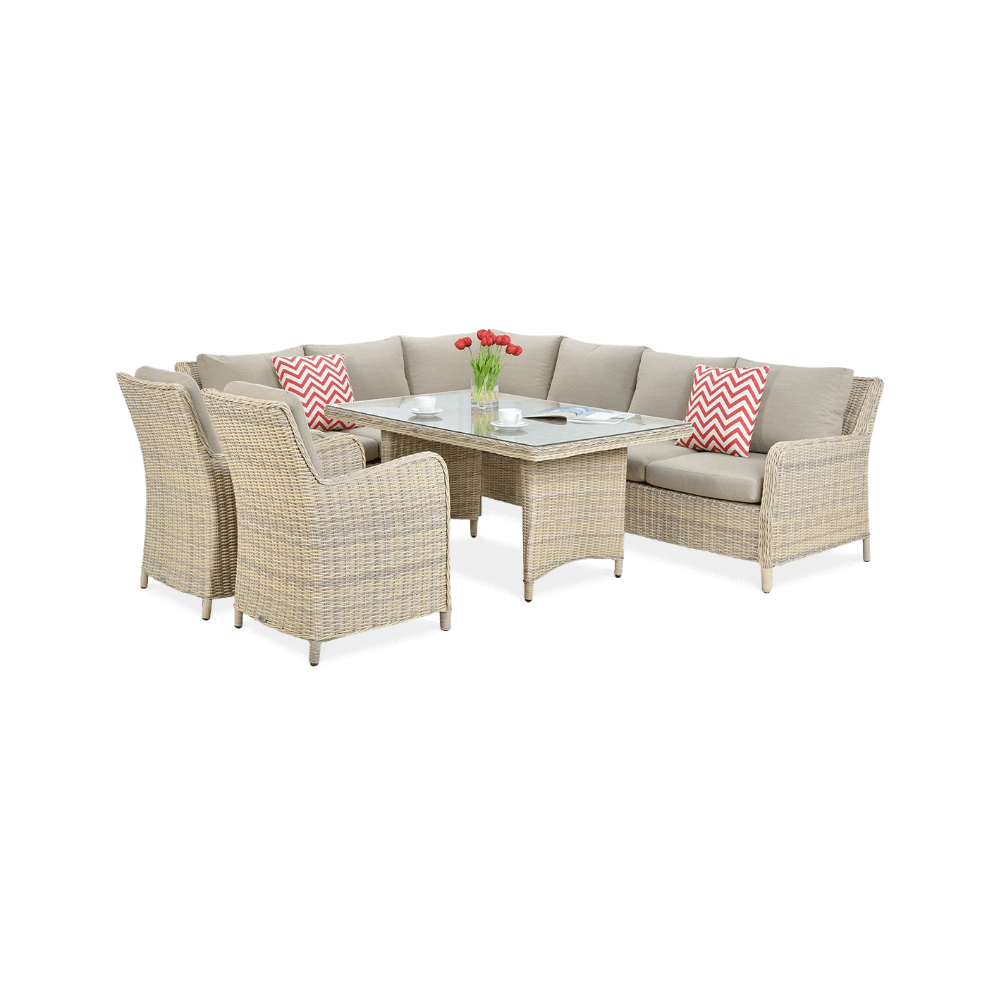 Narożnik z Technorattanu Maryland Beige