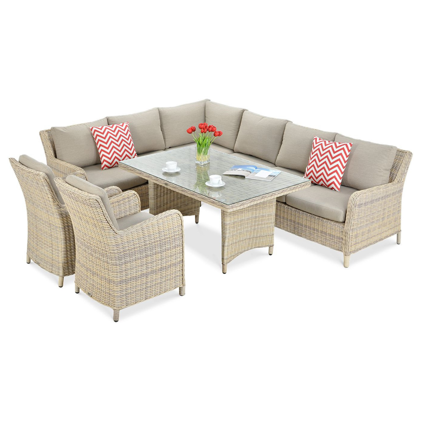 Narożnik z Technorattanu Maryland Beige