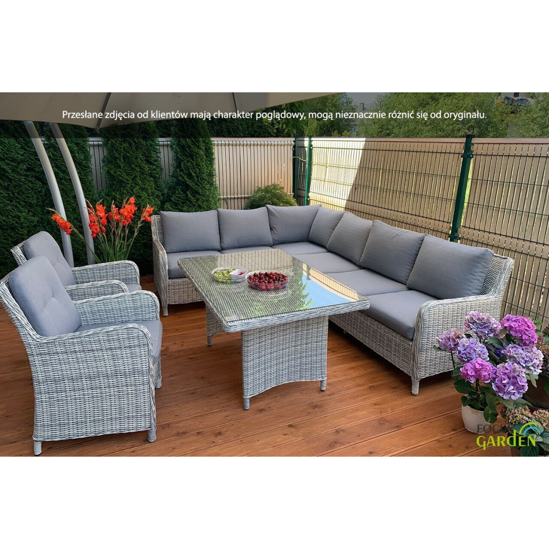 Narożnik z Technorattanu Maryland Beige