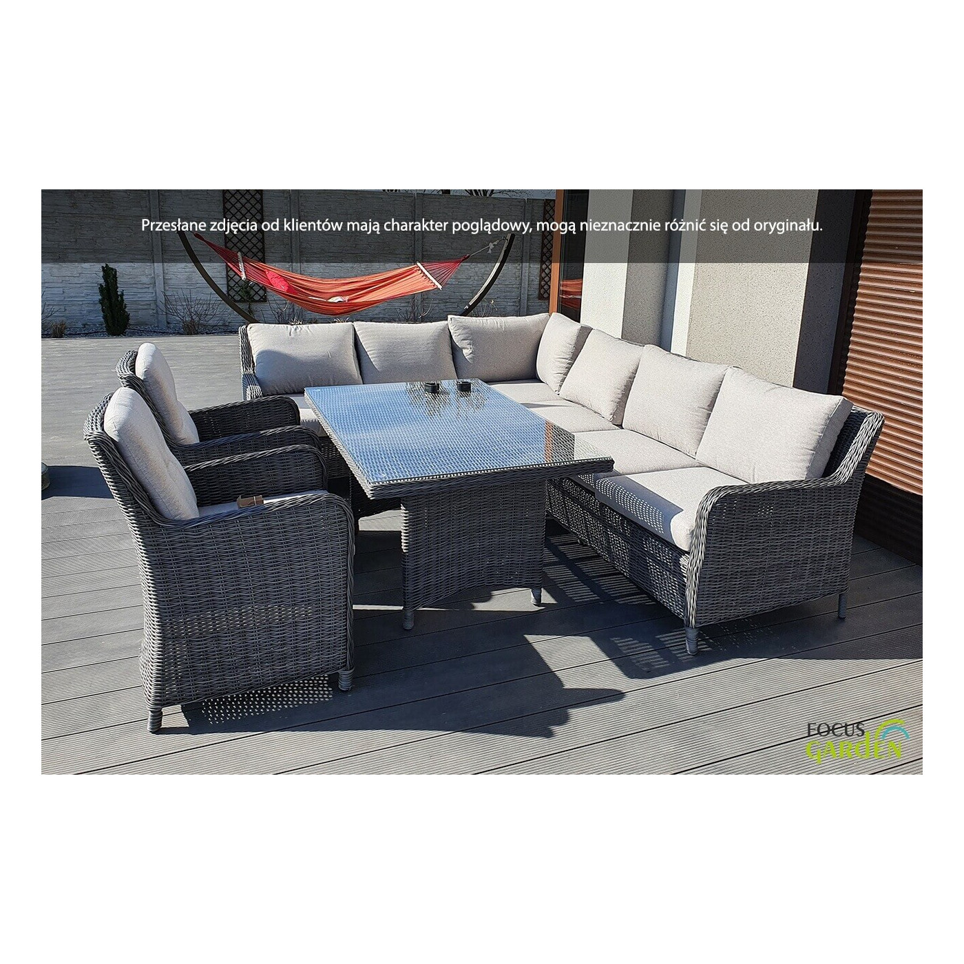 Narożnik z Technorattanu Maryland Beige