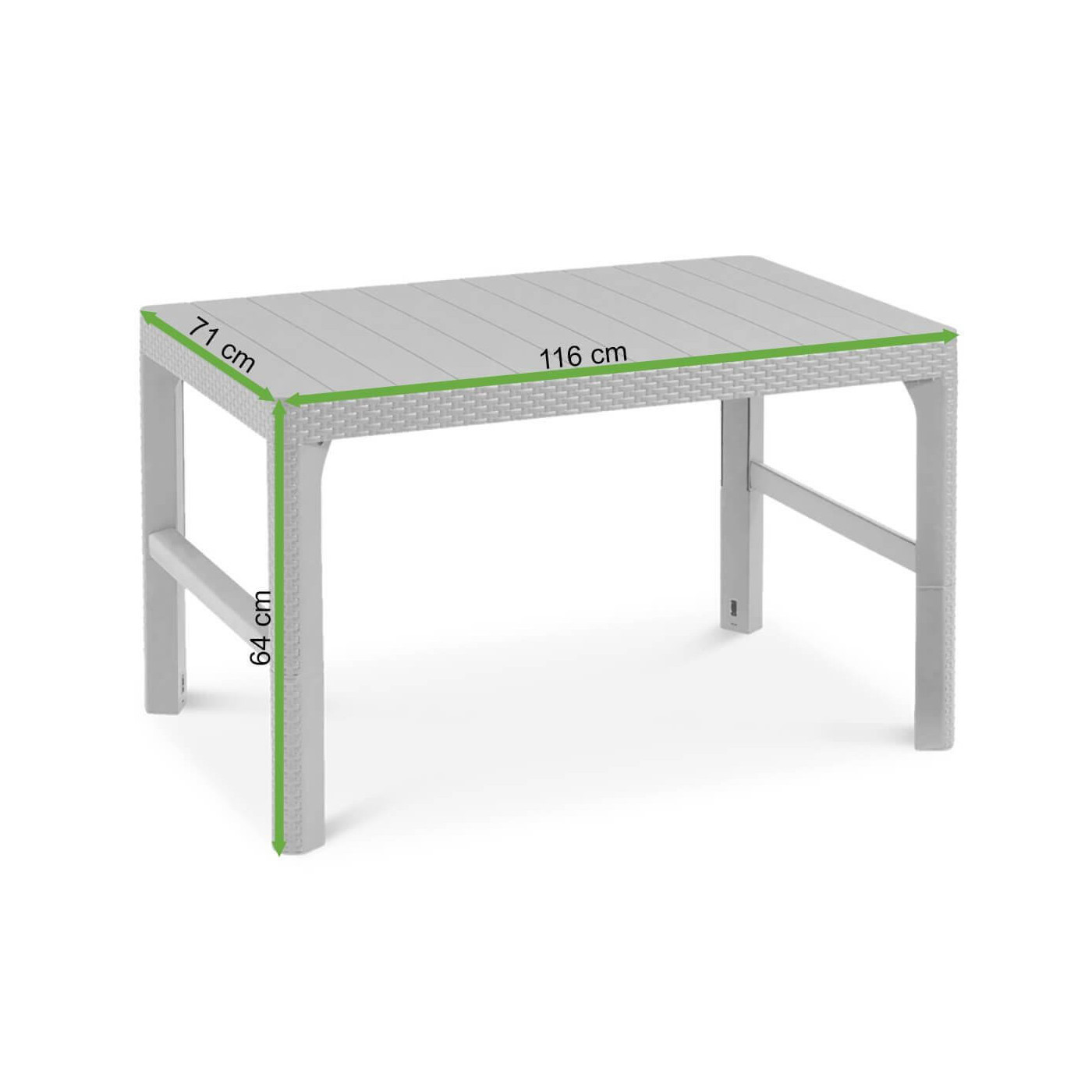 Wymiary stołu ogrodowego LYON