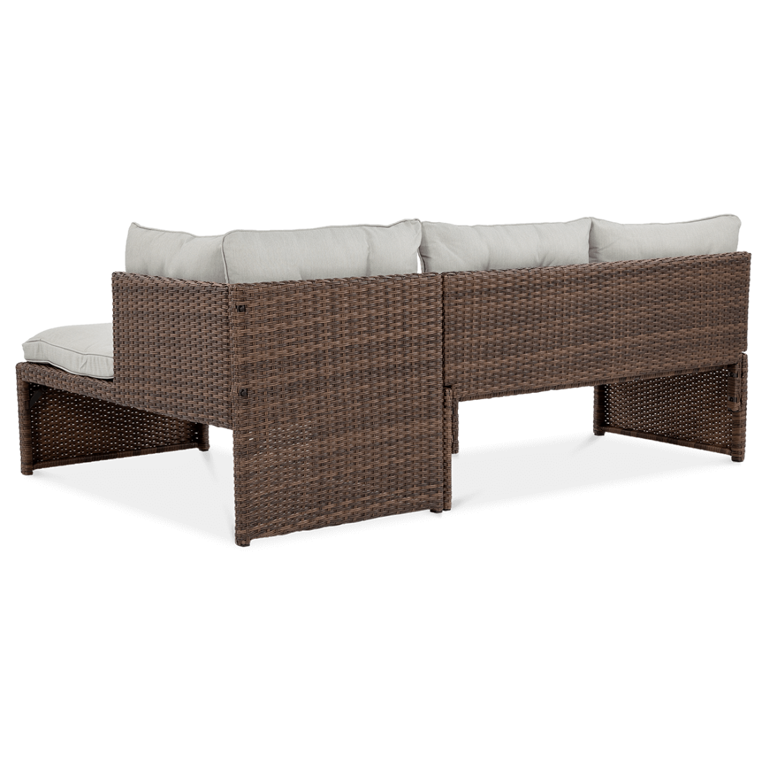 Naroznik technorattanowy Canvas Brown