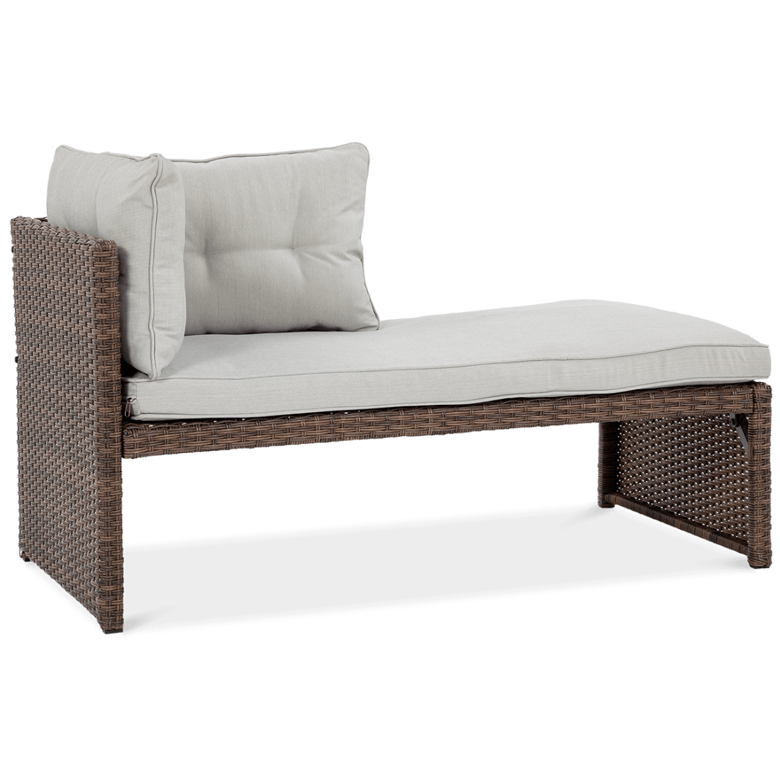 Naroznik technorattanowy Canvas Brown