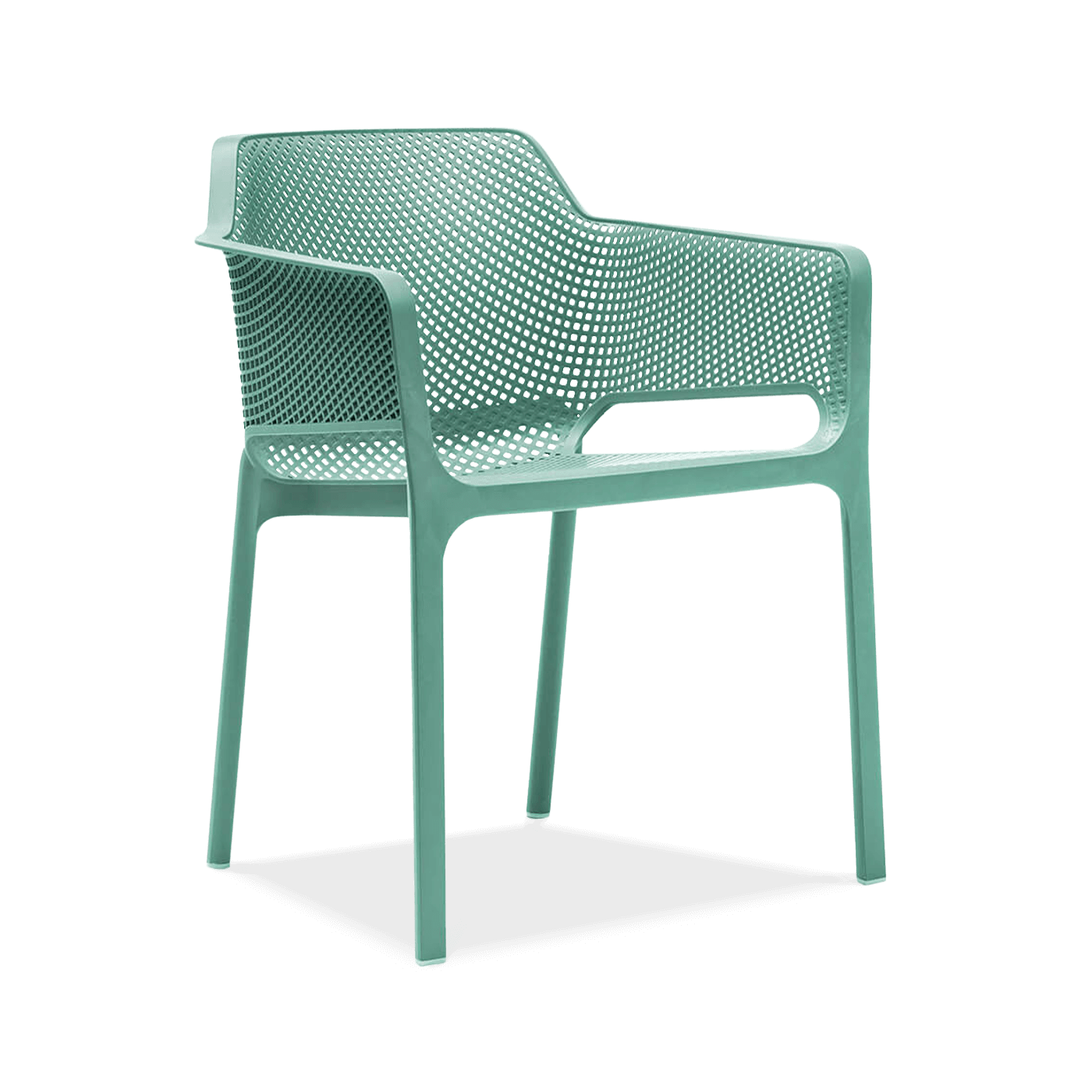 niebieskie krzesło jadalniane z oparciem i podłokietnikami 