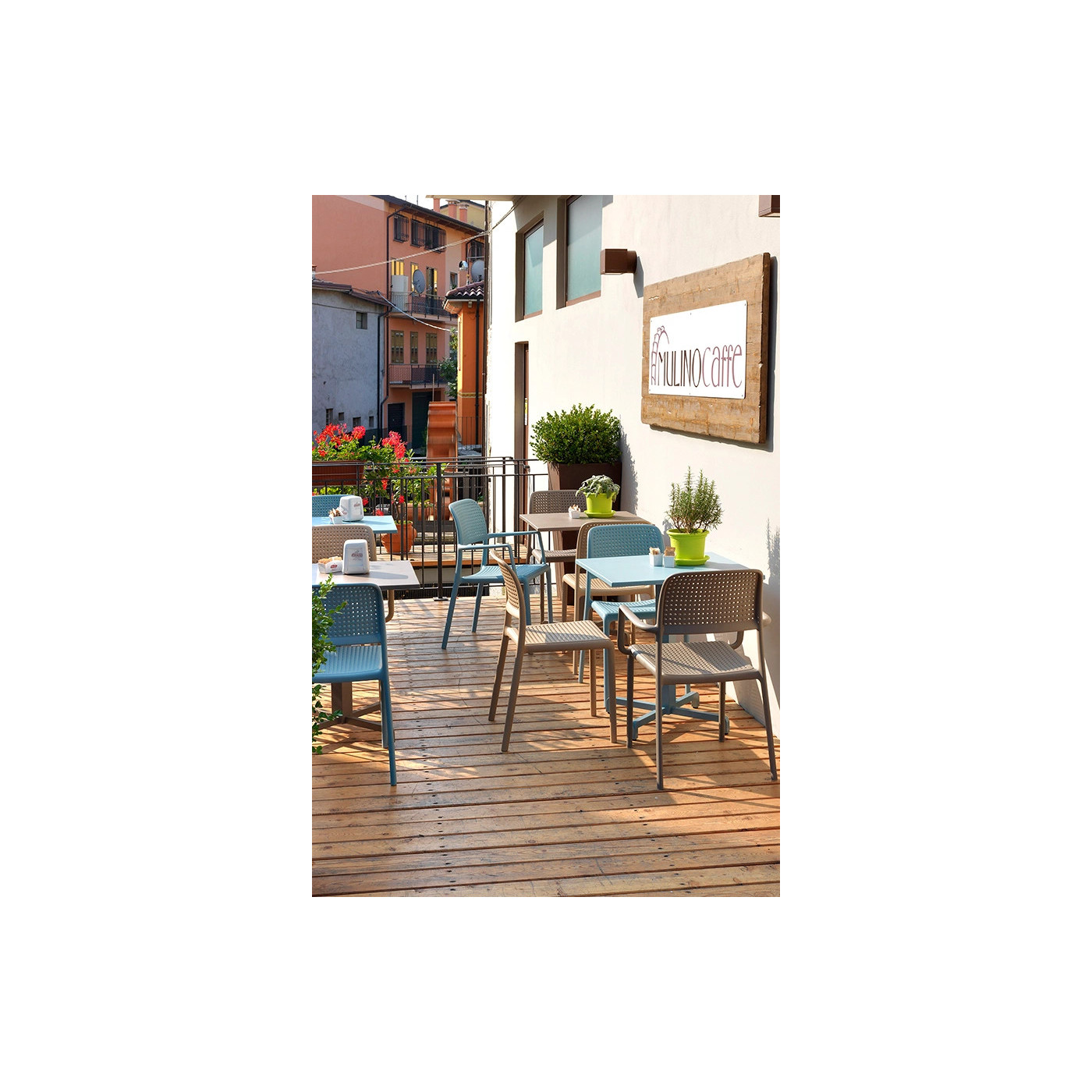 Krzesło ogrodowe Nardi Bora Bistrot Antracyt