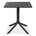 stolik czarny na jednej nóżce 