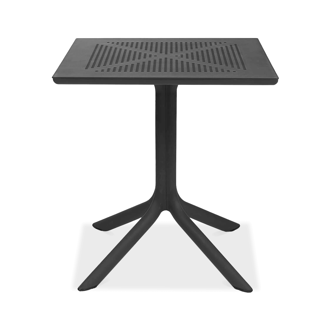 stolik czarny na jednej nóżce 