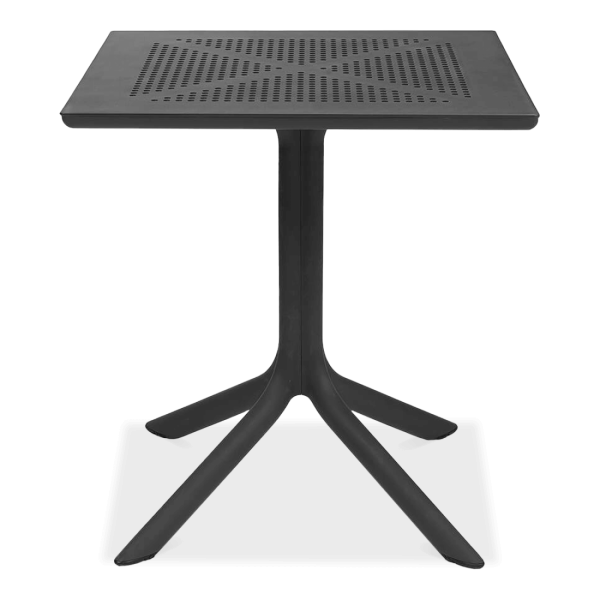 stolik czarny na jednej nóżce 