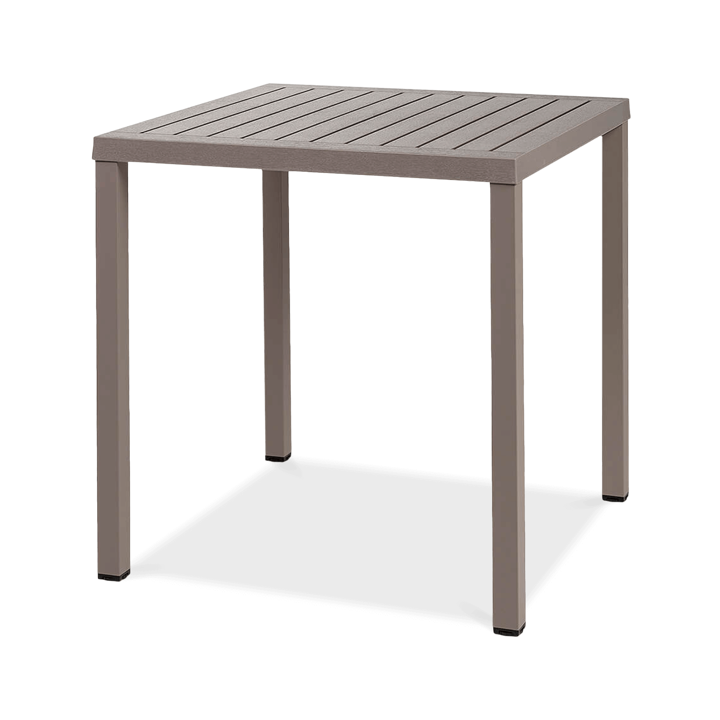 brązowy stół ogrodowy