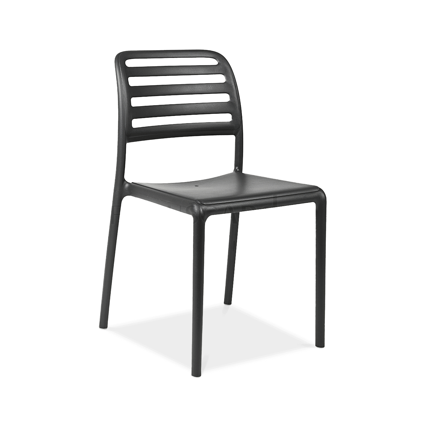 czarne krzesło z oparciem