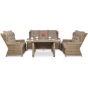 TRIVENTO III DINING SET BROWN