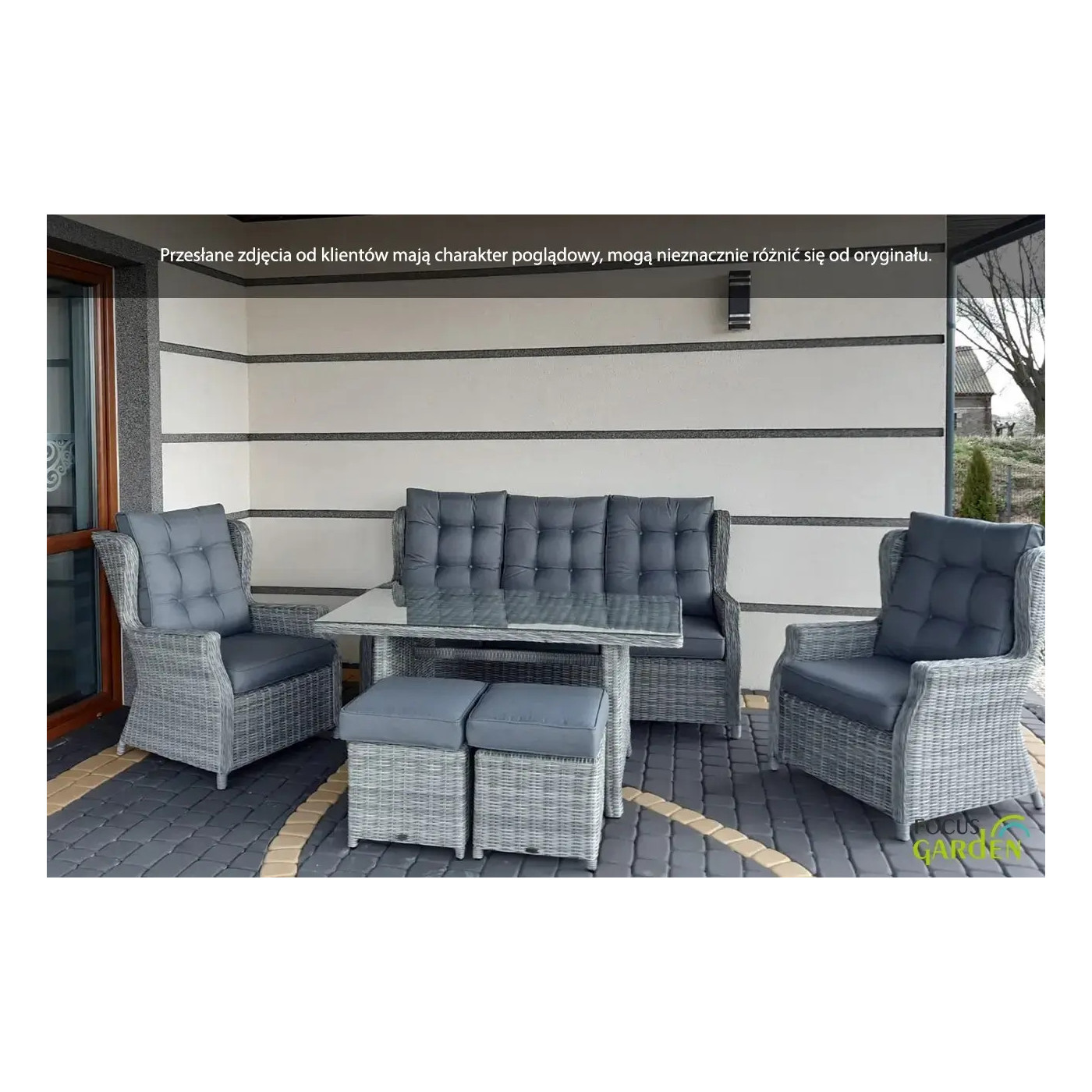 TRIVENTO III DINING SET BROWN