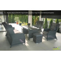 TRIVENTO III DINING ZESTAW DARK GREY