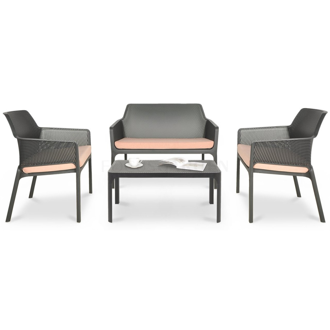 NET RELAX ZESTAW ANTRACITE/ROSA