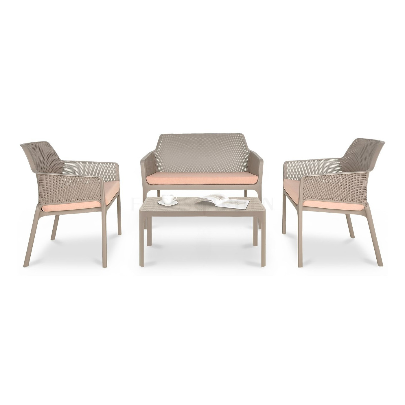 NET RELAX TORTORA/ROSA SET