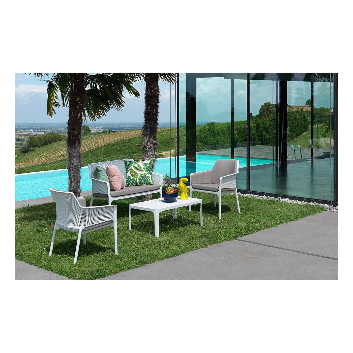 NET RELAX ZESTAW CORALLO/GRIGIO