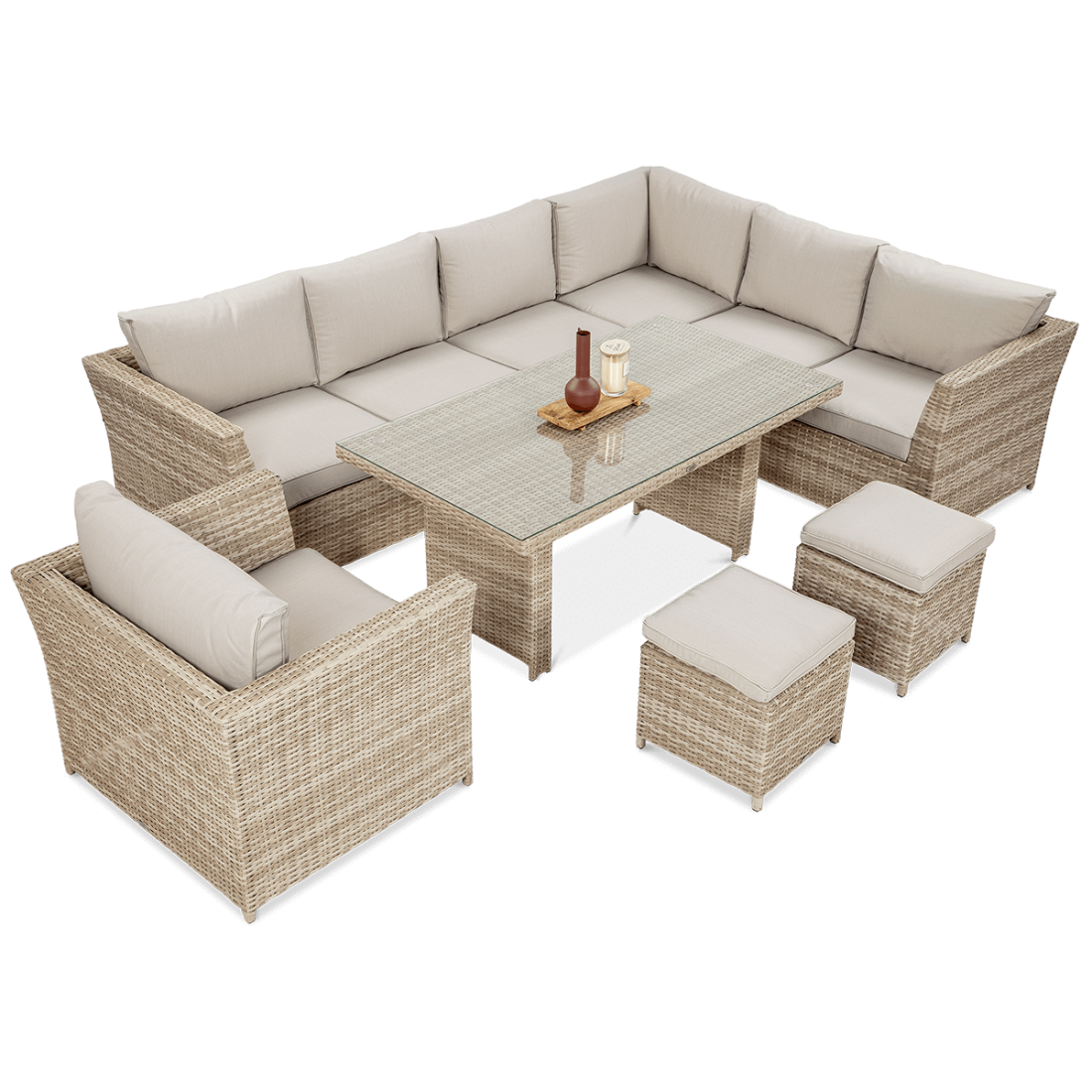 Zestaw ogrodowy MONIZ DINING PLUS Beige