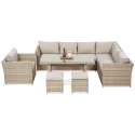 Meble technorattanowe MONIZ DINING PLUS Beige