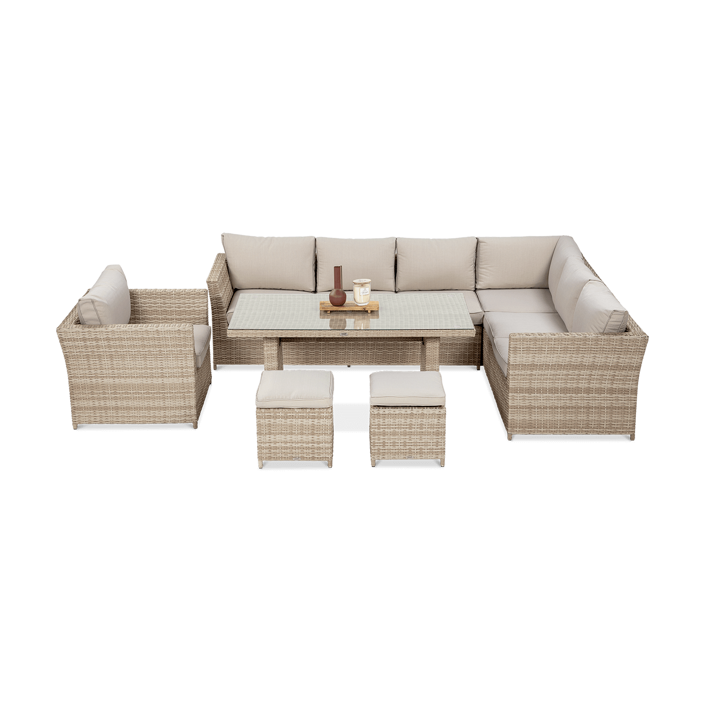 Meble technorattanowe MONIZ DINING PLUS Beige