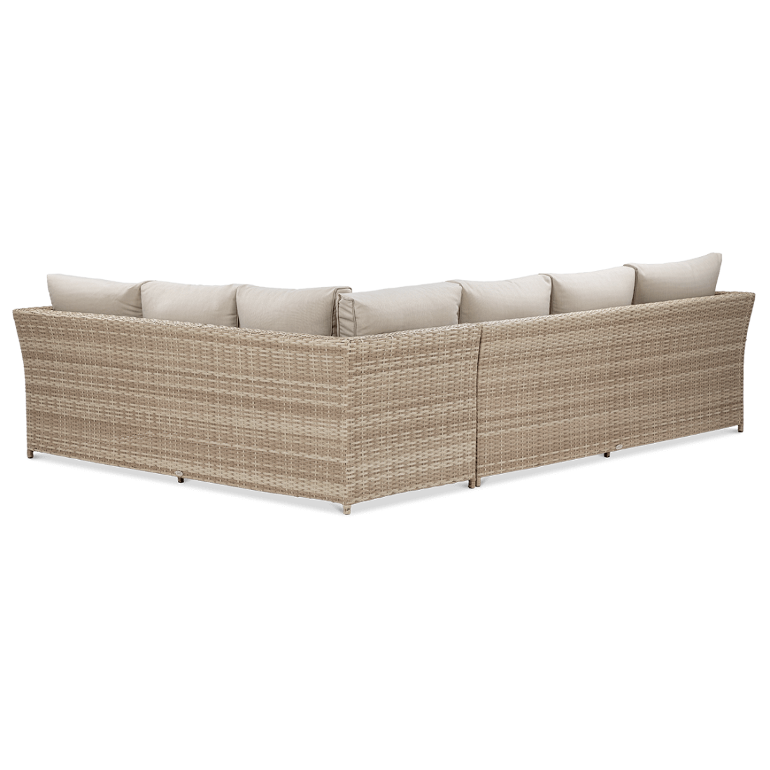 Tył narożnika technorattan MONIZ DINING PLUS Beige