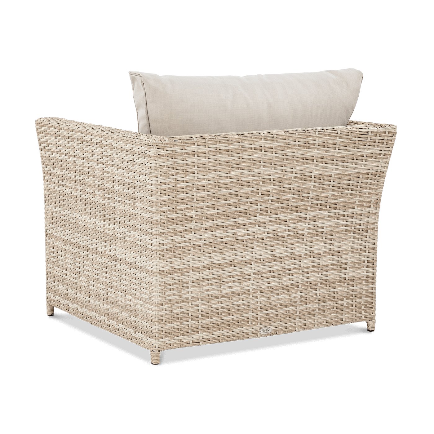 Tył fotela z technorattanu MONIZ DINING PLUS Beige